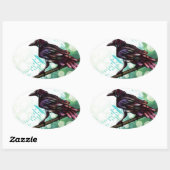 De Raven Ovale Sticker (Vel)