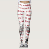 De Raven  Poem-Leggings Leggings (Voorkant)