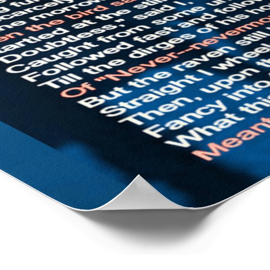 De Raven Poster (Hoek)