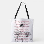 De Raven Red  Poem Canvas tas (Voorkant)