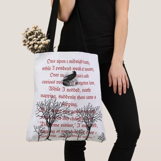 De Raven Red  Poem Canvas tas (Dichtbij)