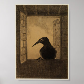 De Raven (Redon 1882) Poster
