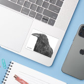 De Raven Sticker (Laptop met iPhone)