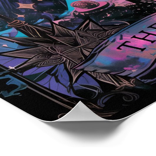 De Raven Tarot Kaart Witchy Poster (Hoek)