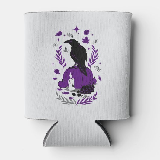 De Raven van de Herfst - Gotische Oogst Koelbox Blikjeskoeler (Voorkant)