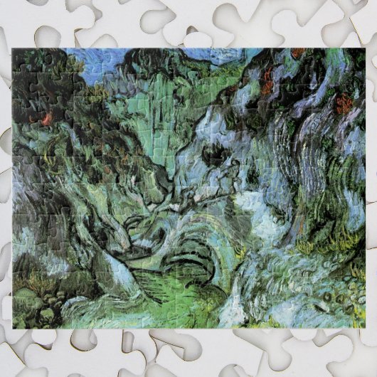 De ravijn van Les Peiroulets door Vincent van Gogh Legpuzzel
