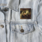 De Ray of Sunlight, 1857 Vierkante Button 5,1 Cm (In situ)
