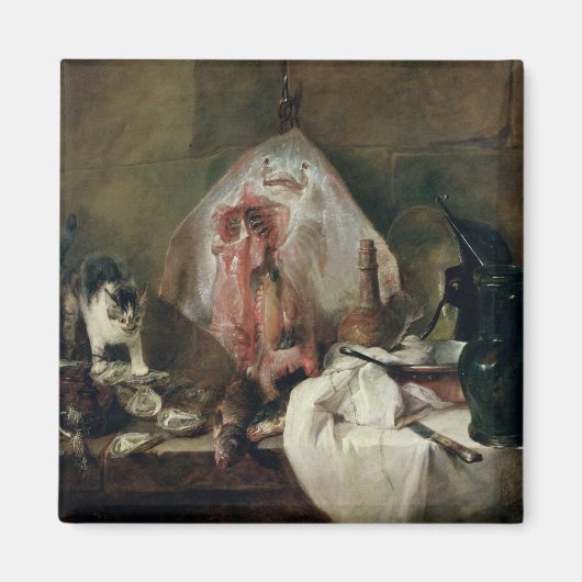 De Ray of, The Kitchen Interior, 1728 Magneet (Voorkant)