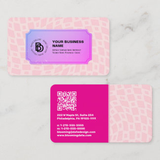 De Rays Abstracte Trendy naam van Retro Visitekaartje