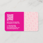 De Rays Abstracte Trendy naam van Retro Visitekaartje (Achterkant)