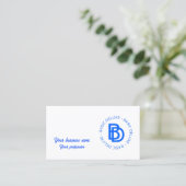 De  Rays Abstracte Trendy naam van Retro Visitekaartje (Staand voorkant)