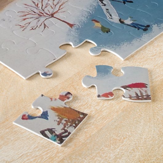 De razen rond de poot legpuzzel (Zijkant)