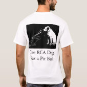 De RCA Dog was een Pit Bull T-shirt (Achterkant)