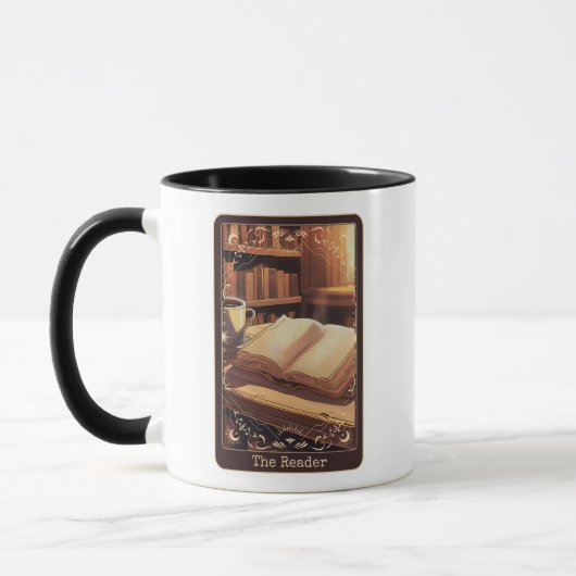De Reader Tarot Kaart gepersonaliseerde koffie of  Mok (Links)