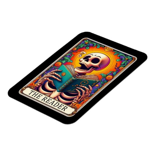 De Reader Tarot Kaart Magnet Magneet (Linkerzijde)