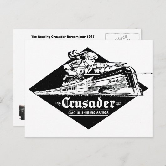 De Reading Railroad Crusader Streamliner Briefkaart (Voorkant / Achterkant)