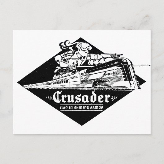 De Reading Railroad Crusader Streamliner Briefkaart (Voorkant)