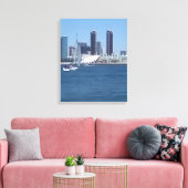 De Ready Shell Canvas Print (Insitu (Woonkamer))