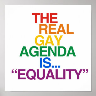 DE REAL GAY AGENDA POSTER