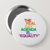 DE REAL GAY AGENDA RONDE BUTTON 4,0 CM (Voorkant /achterkant)