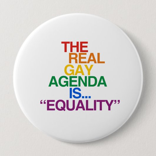 DE REAL GAY AGENDA RONDE BUTTON 4,0 CM (Voorkant)