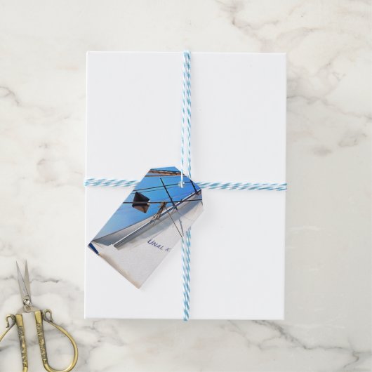 De realisist past de snufkunst van de nagelaarkuns cadeaulabel (Met Touw)