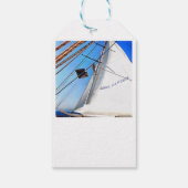 De realisist past de snufkunst van de nagelaarkuns cadeaulabel (Achterkant)