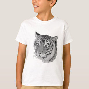 de realistportret van de tijger het grote kat t-shirt