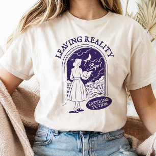 De realiteit binnenlaten in fictie voor boekenlief t-shirt