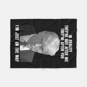 De realiteit is dat ze niet achter mij aanzitten,  fleece deken (Voorkant (Horizontaal))