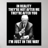 De realiteit is dat ze niet achter mij aanzitten,  poster (Voorkant)