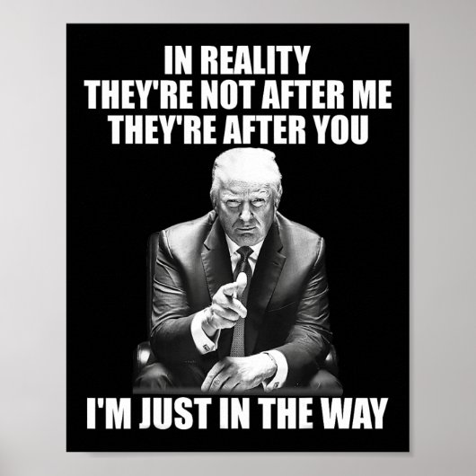 De realiteit is dat ze niet achter mij aanzitten,  poster (Voorkant)