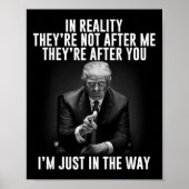 De realiteit is dat ze niet achter mij aanzitten,  poster (Voorkant)