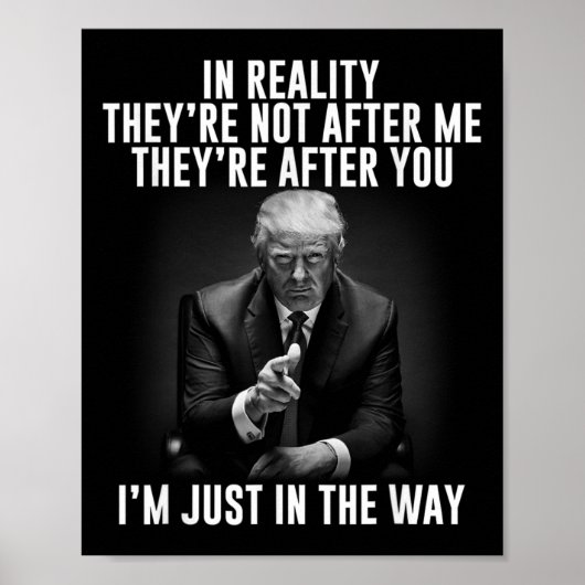 De realiteit is dat ze niet achter mij aanzitten, poster (Voorkant)