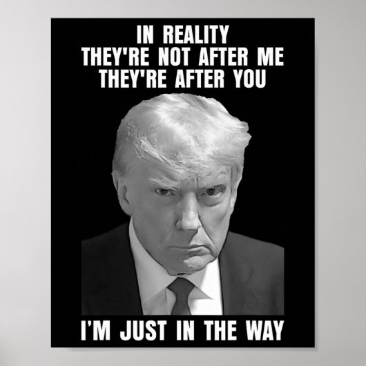 De realiteit is dat ze niet achter mij aanzitten, poster (Voorkant)