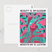 De realiteit is een illusie briefkaart (Voorkant / Achterkant)
