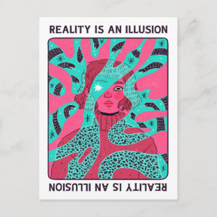 De realiteit is een illusie briefkaart