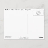 De realiteit is een schepping... briefkaart (Achterkant)