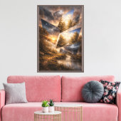 De realiteit is niet compleet canvas afdruk (Insitu (Woonkamer))