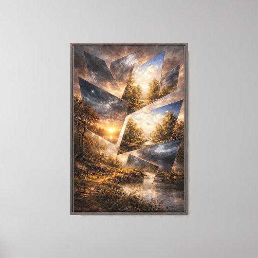 De realiteit is niet compleet canvas afdruk (Voorkant)