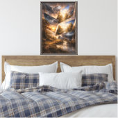 De realiteit is niet compleet canvas afdruk (Insitu (Slaapkamer))