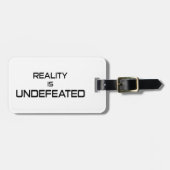 De realiteit is ongestoord bagagelabel (Voorkant horizontaal)