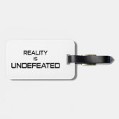 De realiteit is ongestoord bagagelabel (Achterkant horizontaal)