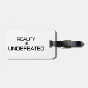 De realiteit is ongestoord bagagelabel