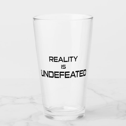 De realiteit is ongestoord glas (Voorkant)