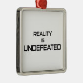 De realiteit is ongestoord metalen ornament (Rechts)