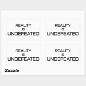 De realiteit is ongestoord rechthoekige sticker (Vel)