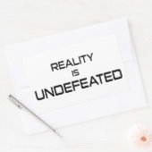 De realiteit is ongestoord rechthoekige sticker (Envelop)