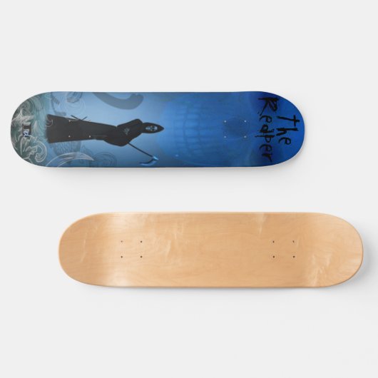 De Reaper in Blue Dd Brand Persoonlijk Skateboard (Horizontaal)