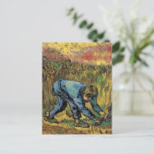 De Reaper met Sickle van Vincent van Gogh Briefkaart (Staand voorkant)